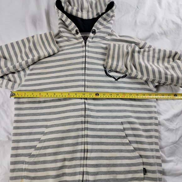 Alpinestars Small White Gray Full Zip Hoodie Sweater Long Sleeve Casual Outdoors - Picture 8 of 11